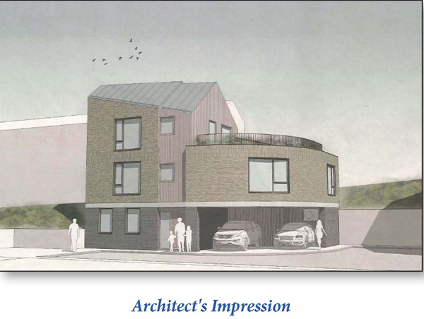 Lot: 92 - LAND WITH CONSENT FOR RESIDENTIAL DWELLING - Architect's Impression